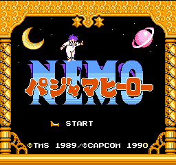 Pajama Hero - Nemo Title Screen